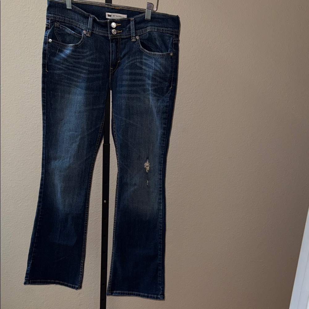 Levi's 524 Too Superlow Boot Cut Jeans in Dark Blue Women’s Size 30 x 32